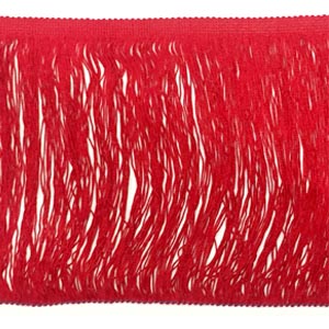 Vágott végű rojt 25 cm hosszú - RED - Col.148